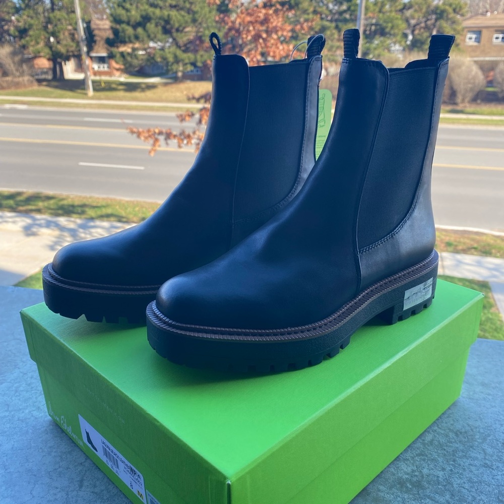 Sam Edelman, Women’s Black Leather Boots.